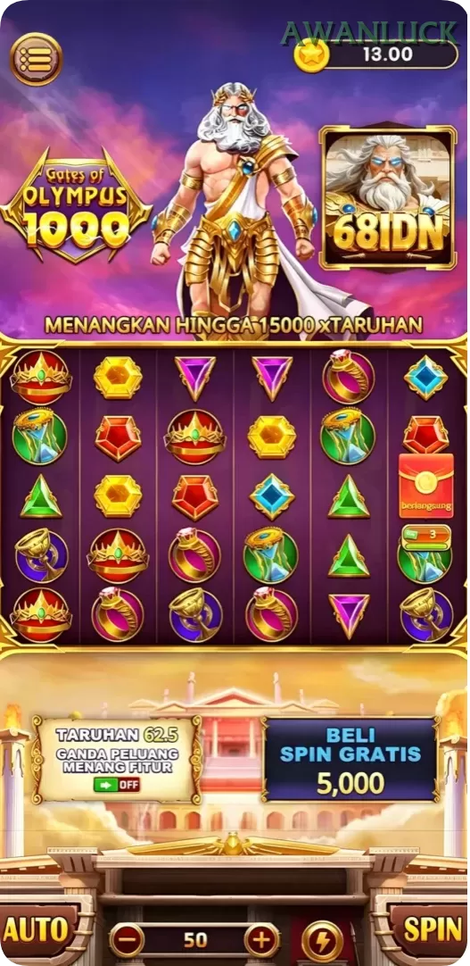 Cuplikan layar KINGDOM188 — menu navigasi