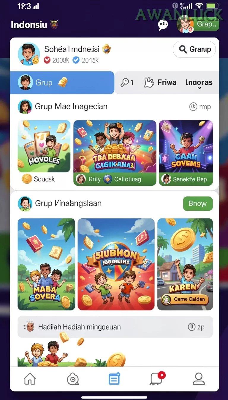 Cuplikan layar KAYA33 — menu navigasi